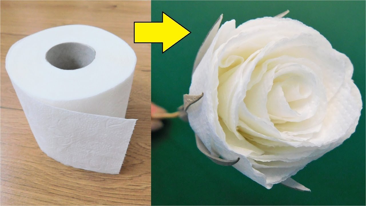 ideas flores hechas con papel higienico 2