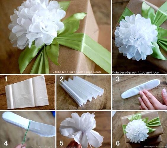 ideas flores hechas con papel higienico 6