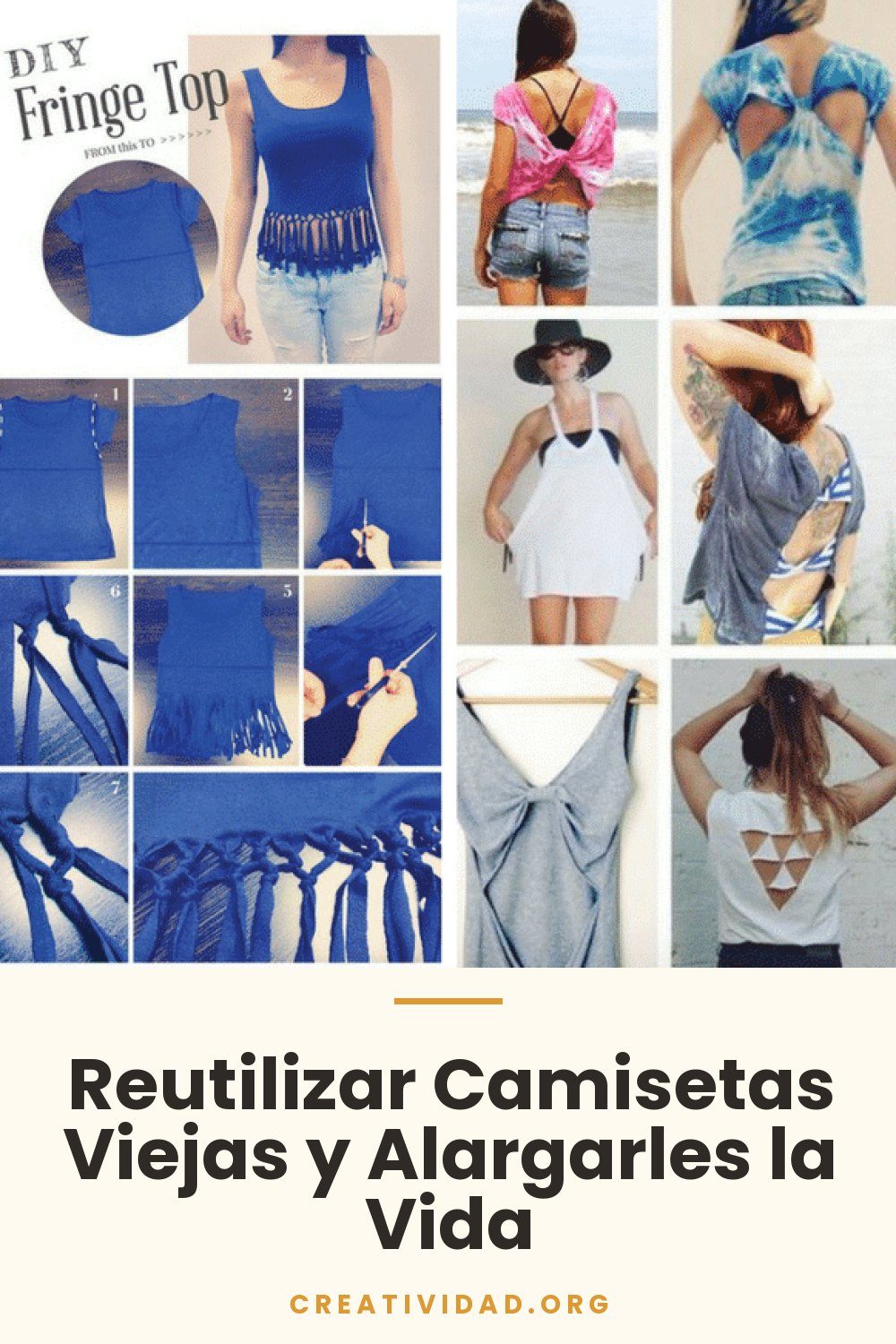 Reutilizar Camisetas Viejas y Alargarles la Vida