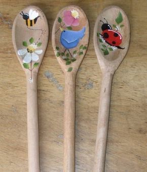 ideas para decorar cucharas de madera 7