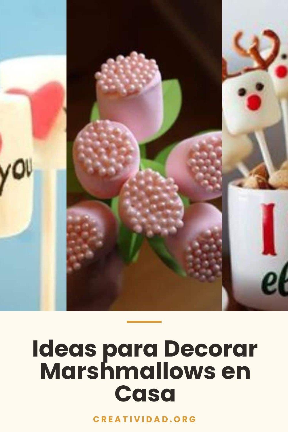 Ideas para Decorar Marshmallows en Casa