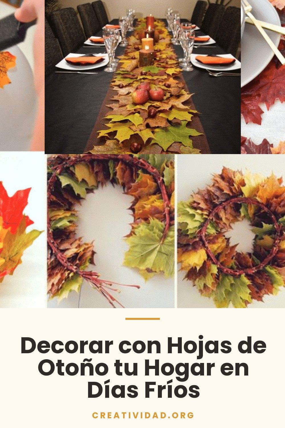 Decorar con Hojas de Otoño tu Hogar en Días Fríos