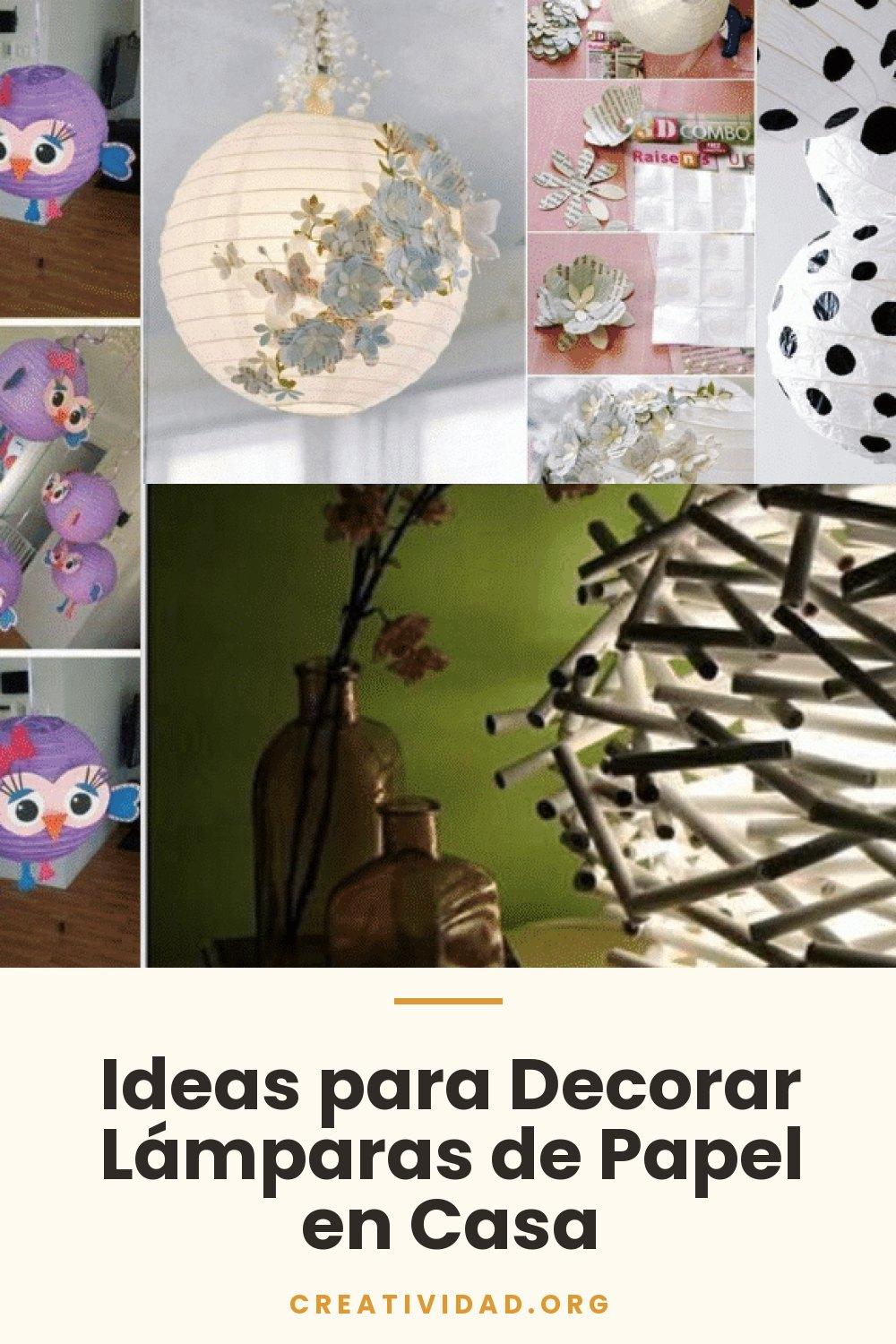 Ideas para Decorar Lámparas de Papel en Casa