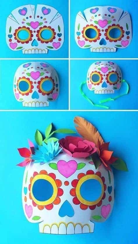 ideas para hacer mascaras de calavera 3