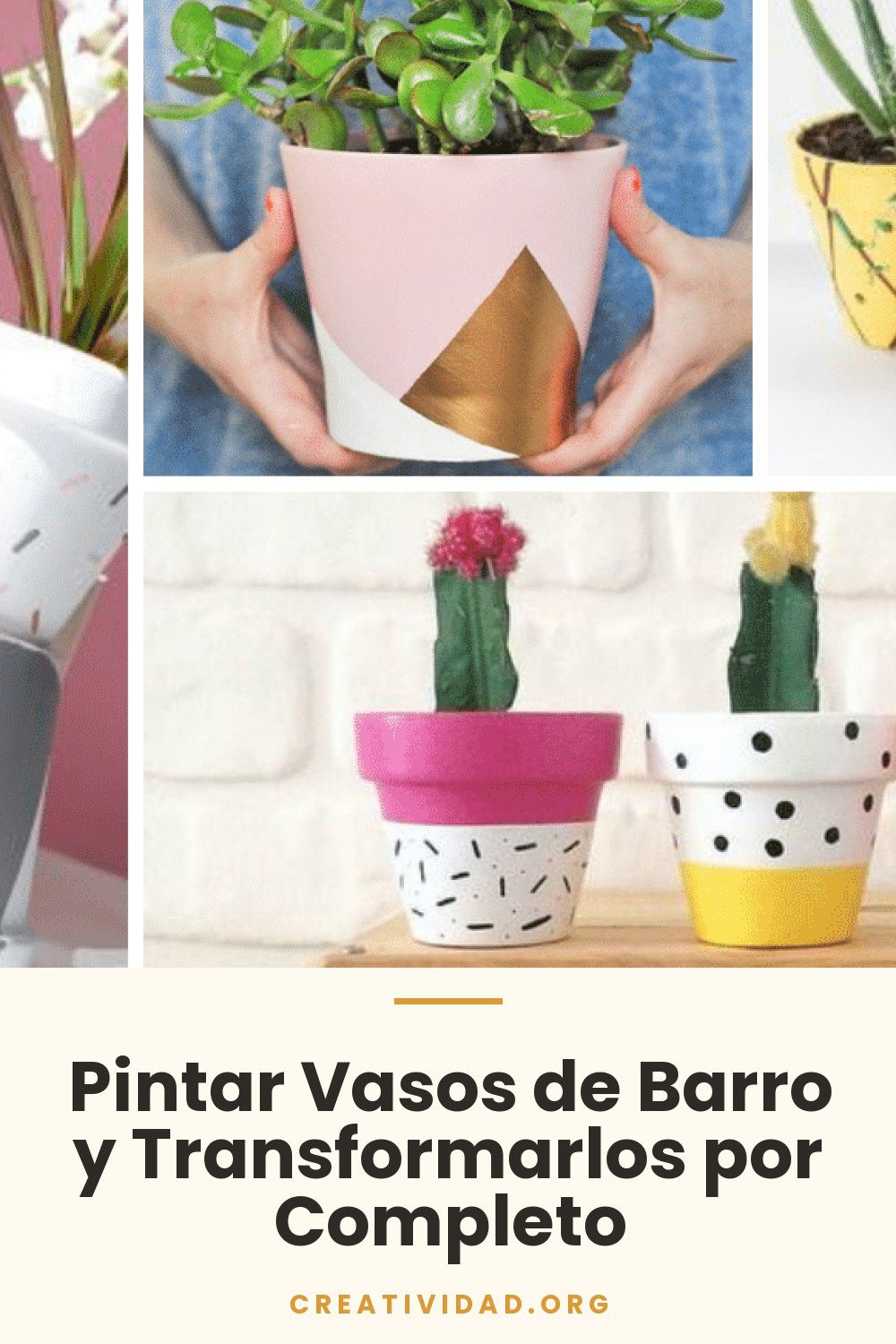 Pintar Vasos de Barro y Transformarlos por Completo