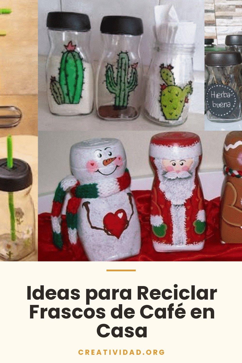 Ideas para Reciclar Frascos de Café en Casa