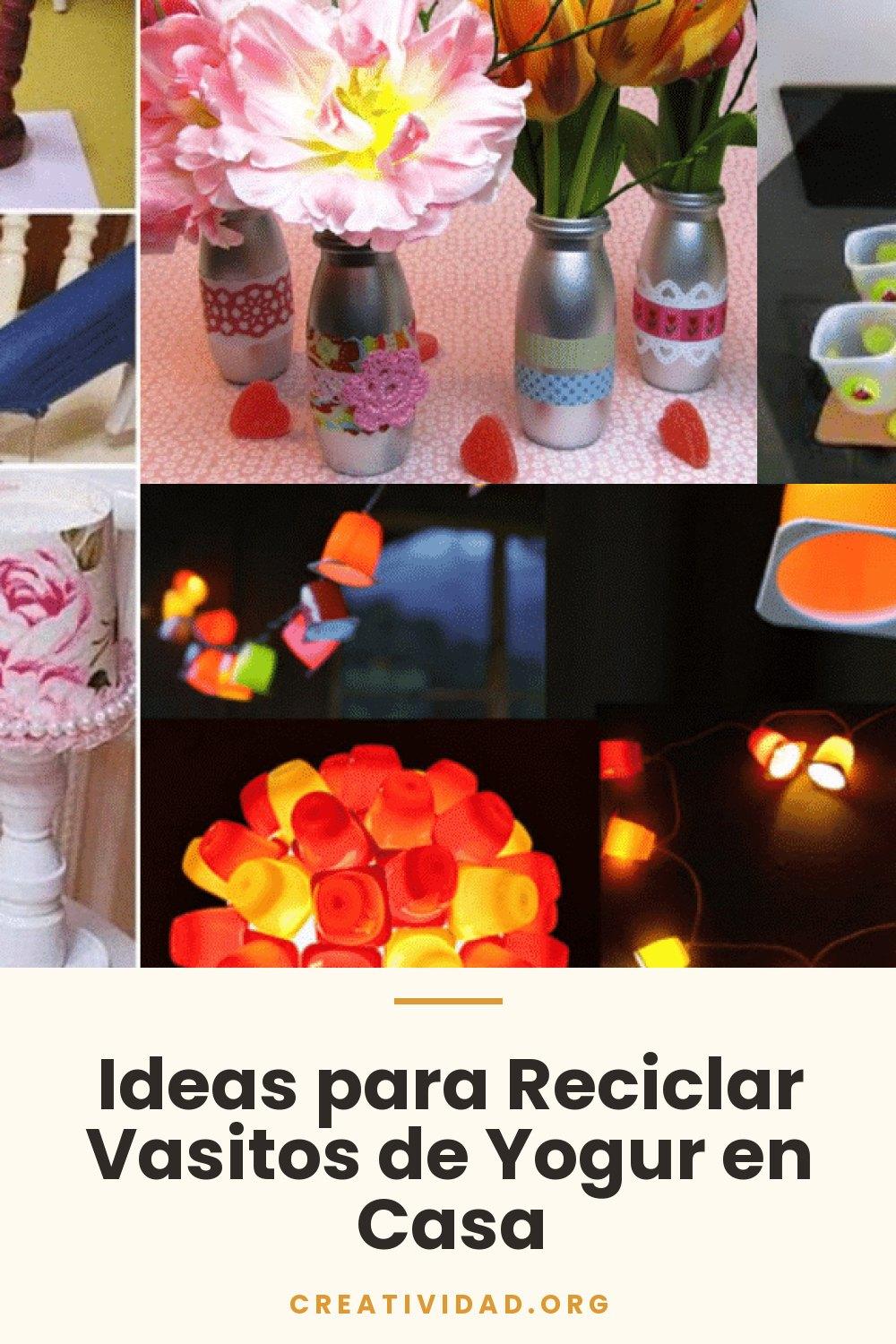 Ideas para Reciclar Vasitos de Yogur en Casa