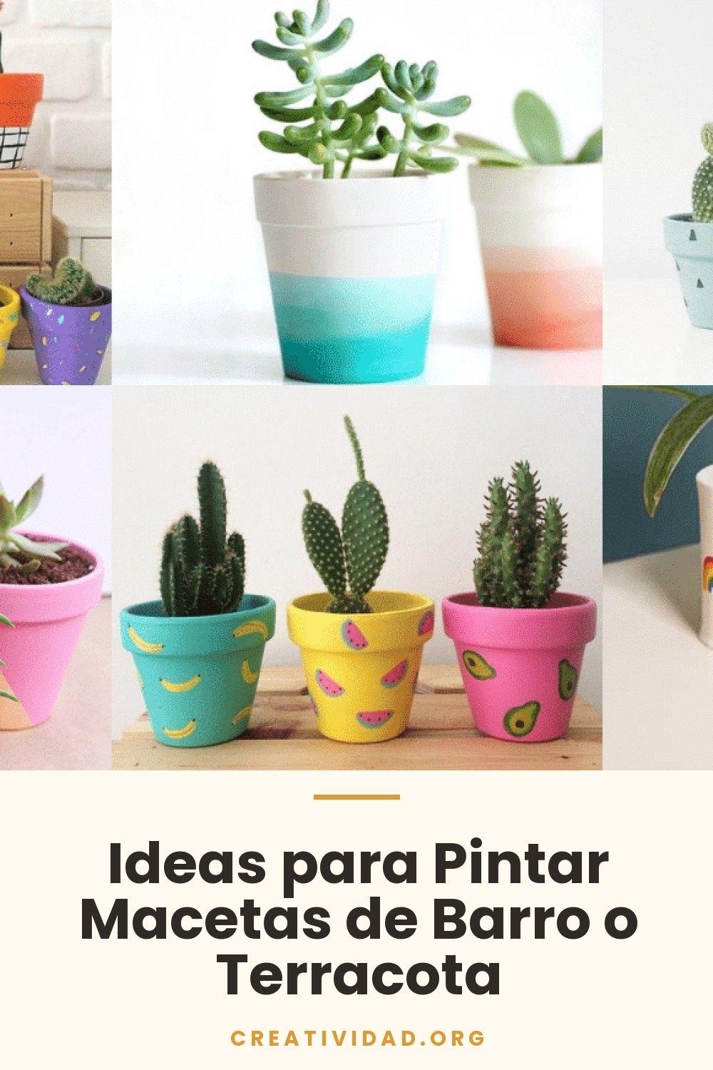Ideas para Pintar Macetas de Barro o Terracota