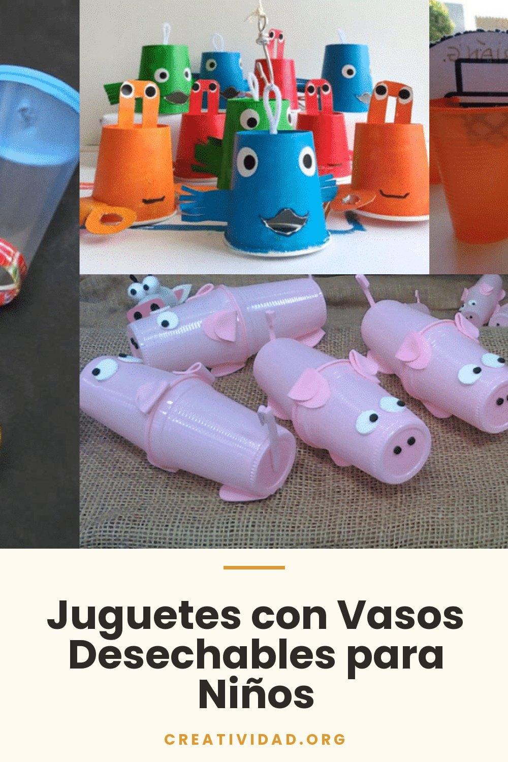 Juguetes con Vasos Desechables para Niños