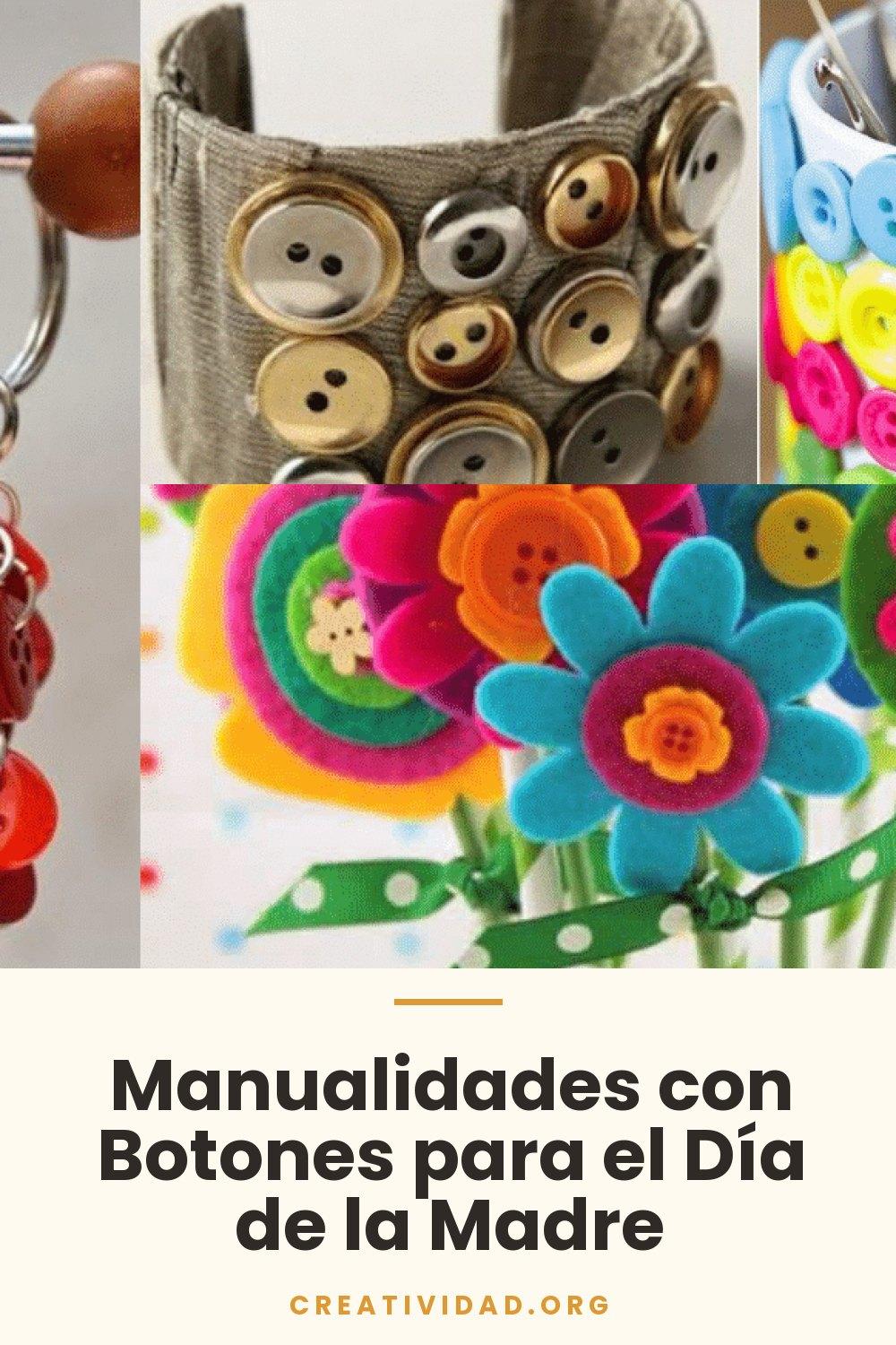 Manualidades con Botones para el Día de la Madre