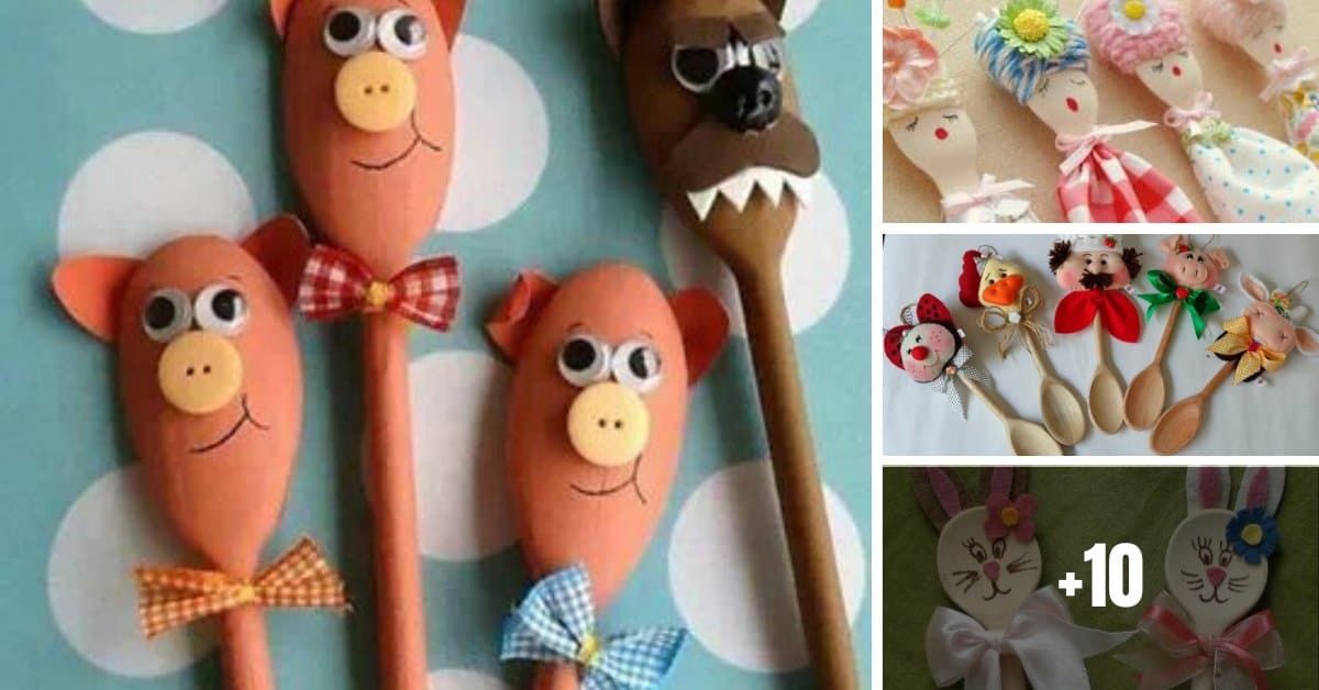 Hermosas Ideas De Manualidades Con Cucharas De Madera