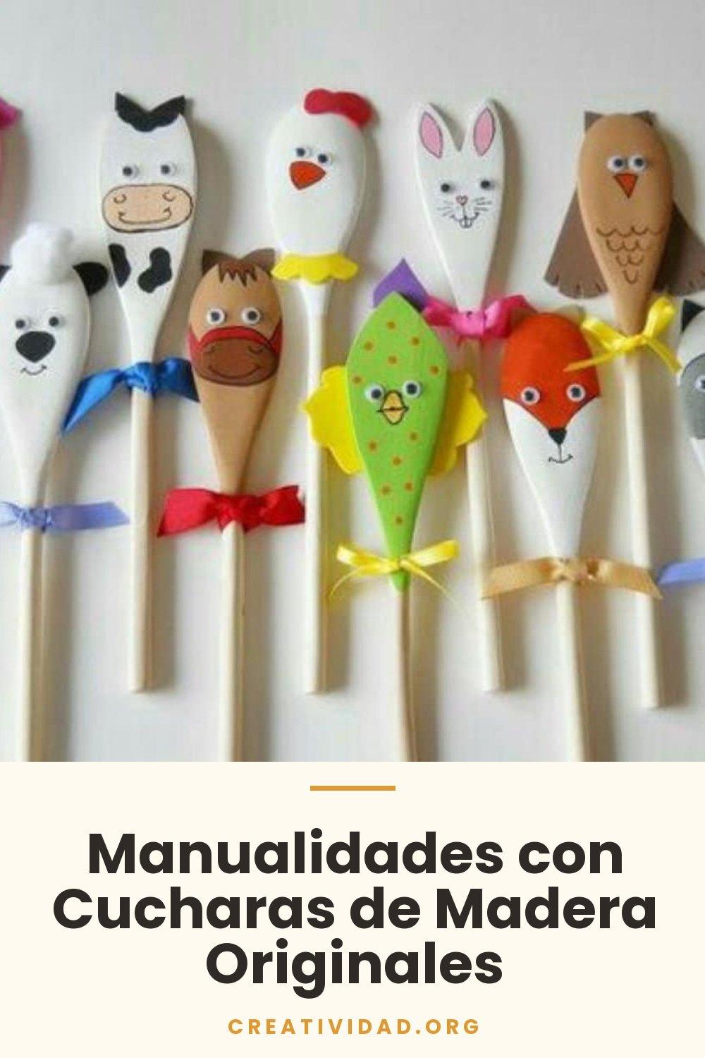 Manualidades con Cucharas de Madera Originales