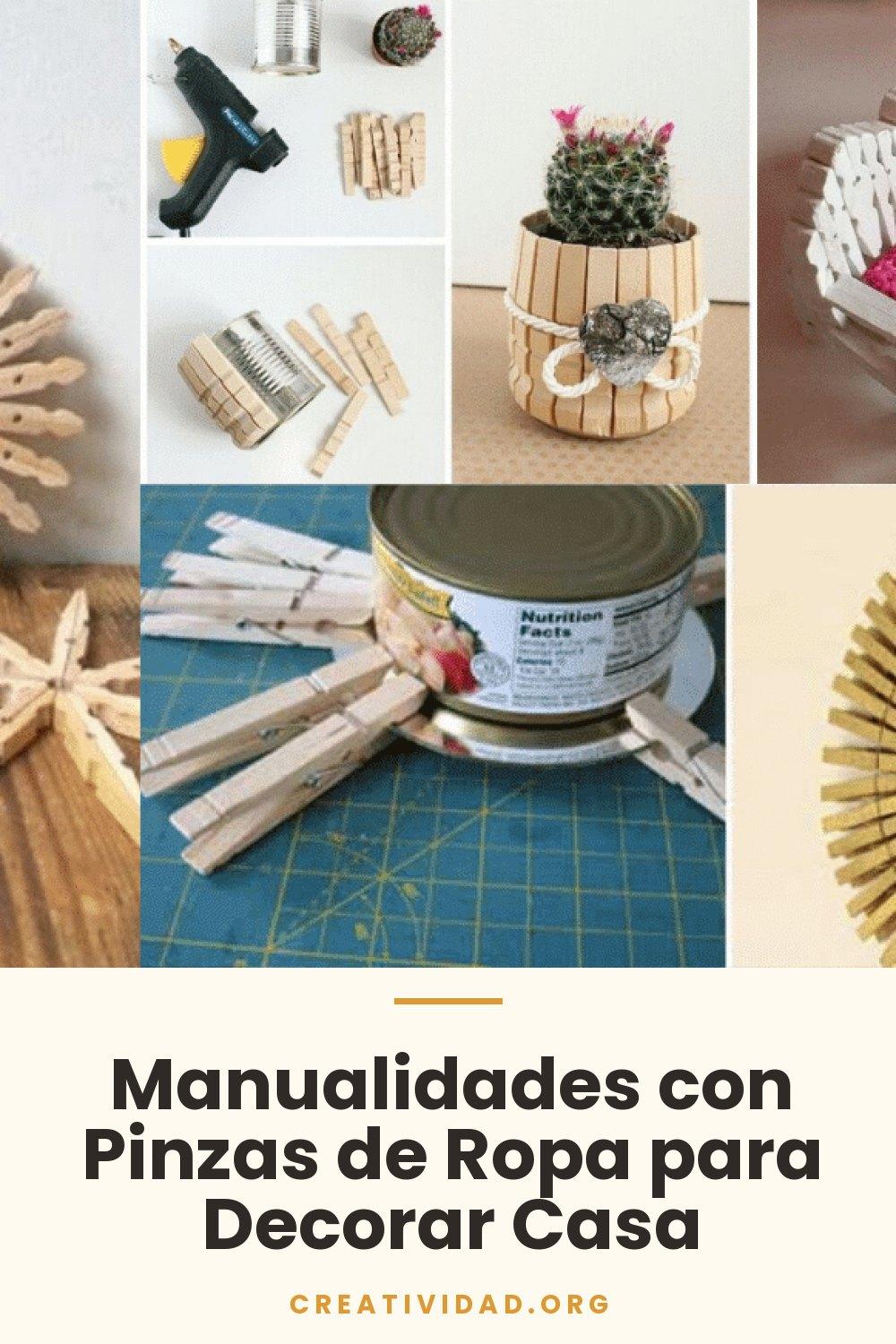Manualidades con Pinzas de Ropa para Decorar Casa