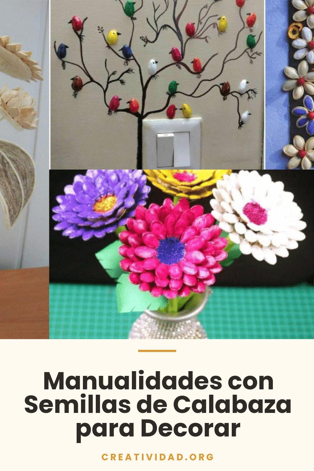 Manualidades con Semillas de Calabaza para Decorar