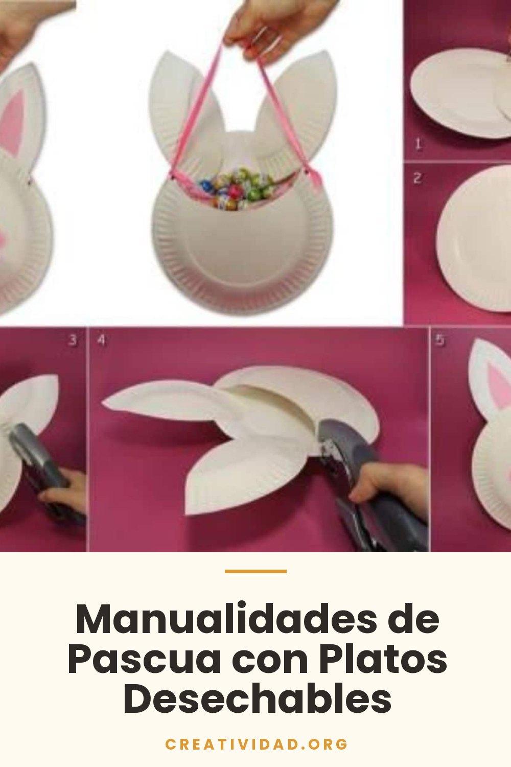 Manualidades de Pascua con Platos Desechables
