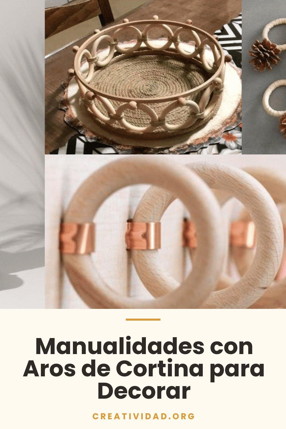 Manualidades con Aros de Cortina para Decorar