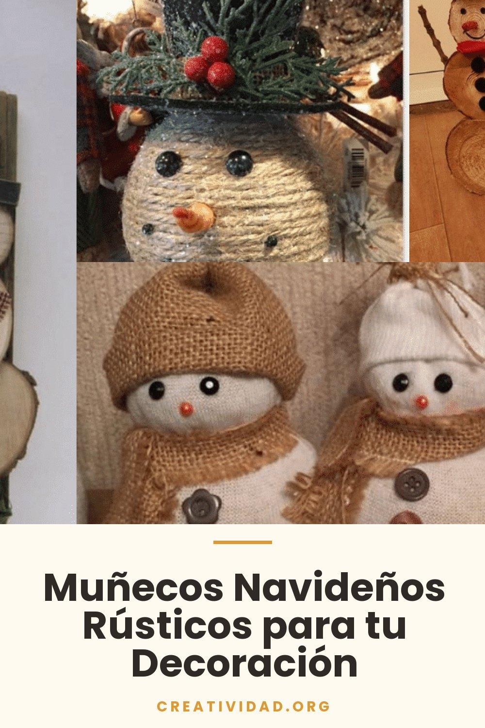 Muñecos Navideños Rústicos para tu Decoración
