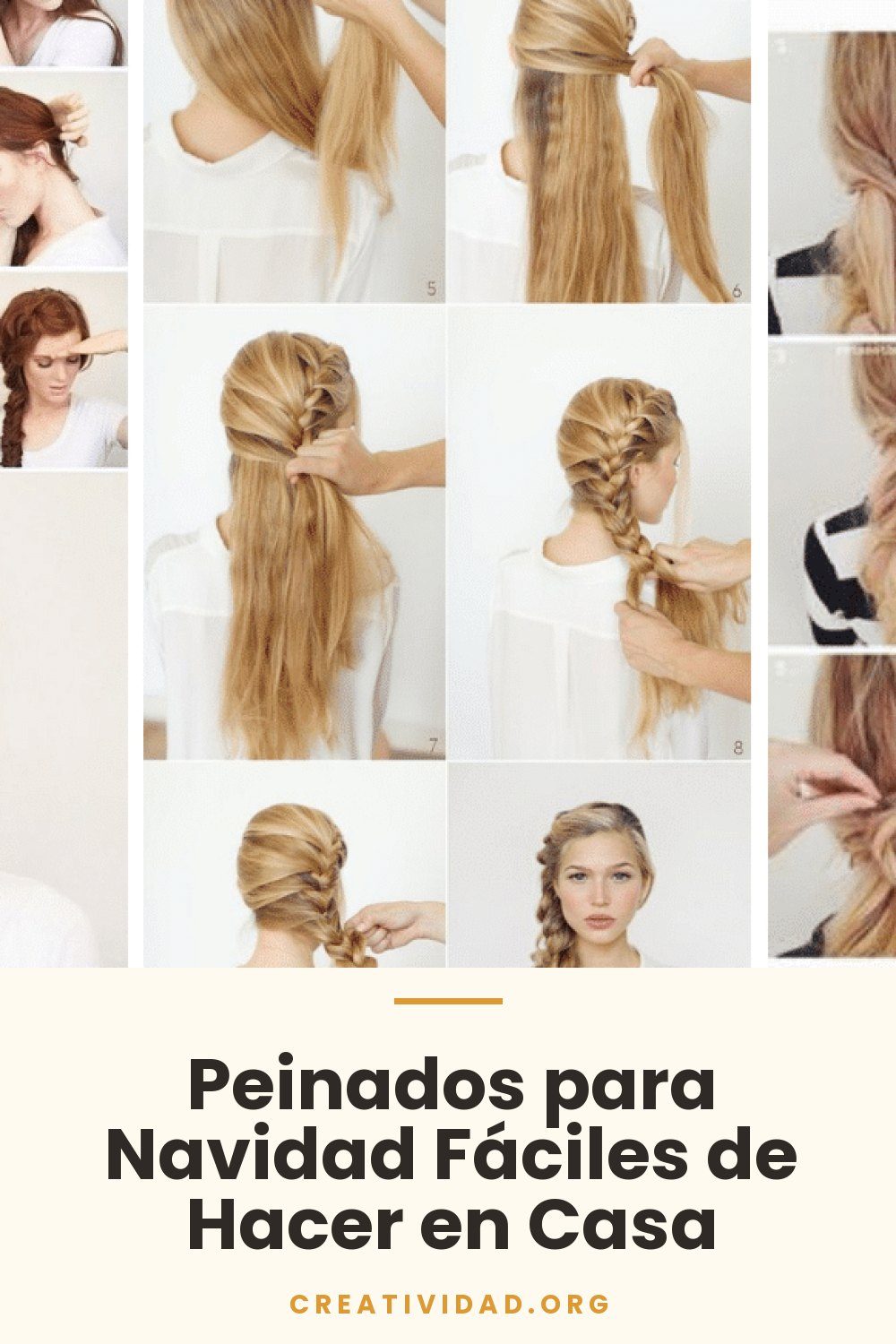 Peinados para Navidad Fáciles de Hacer en Casa