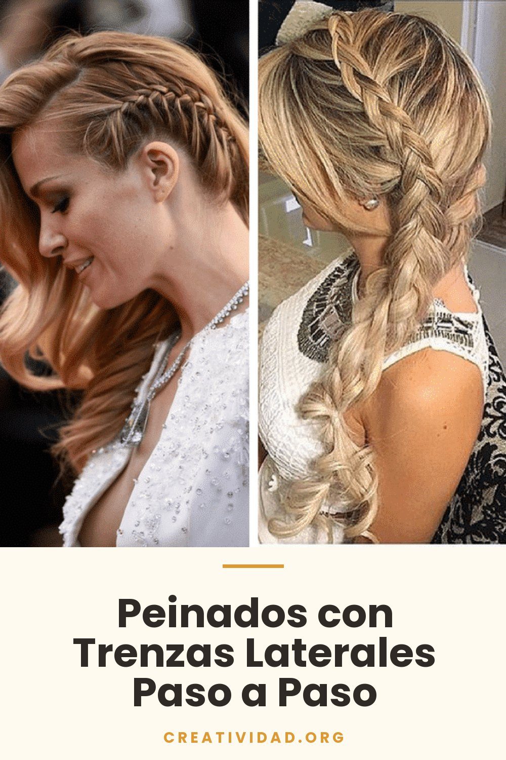 Peinados con Trenzas Laterales Paso a Paso