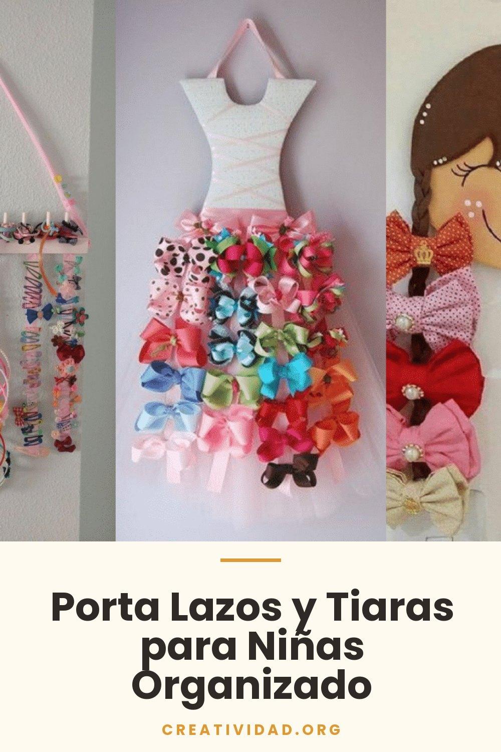Porta Lazos y Tiaras para Niñas Organizado