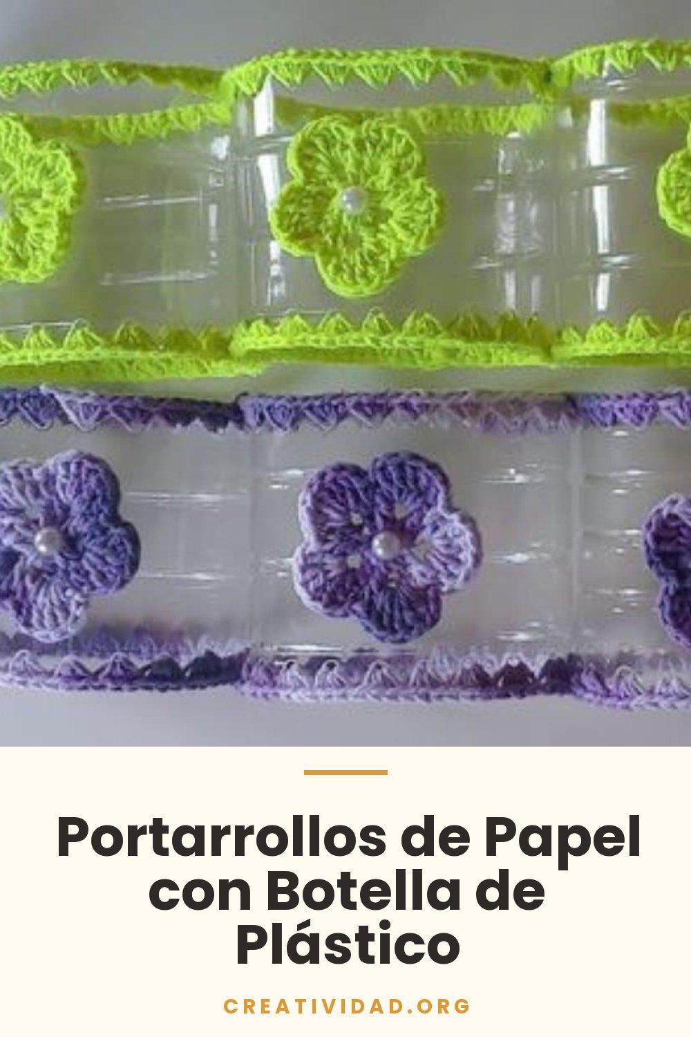 Portarrollos de Papel con Botella de Plástico