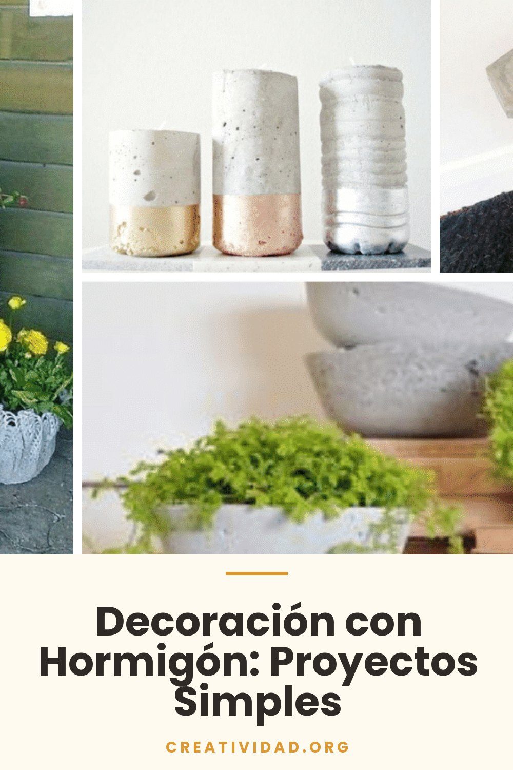 Decoración con Hormigón: Proyectos Simples
