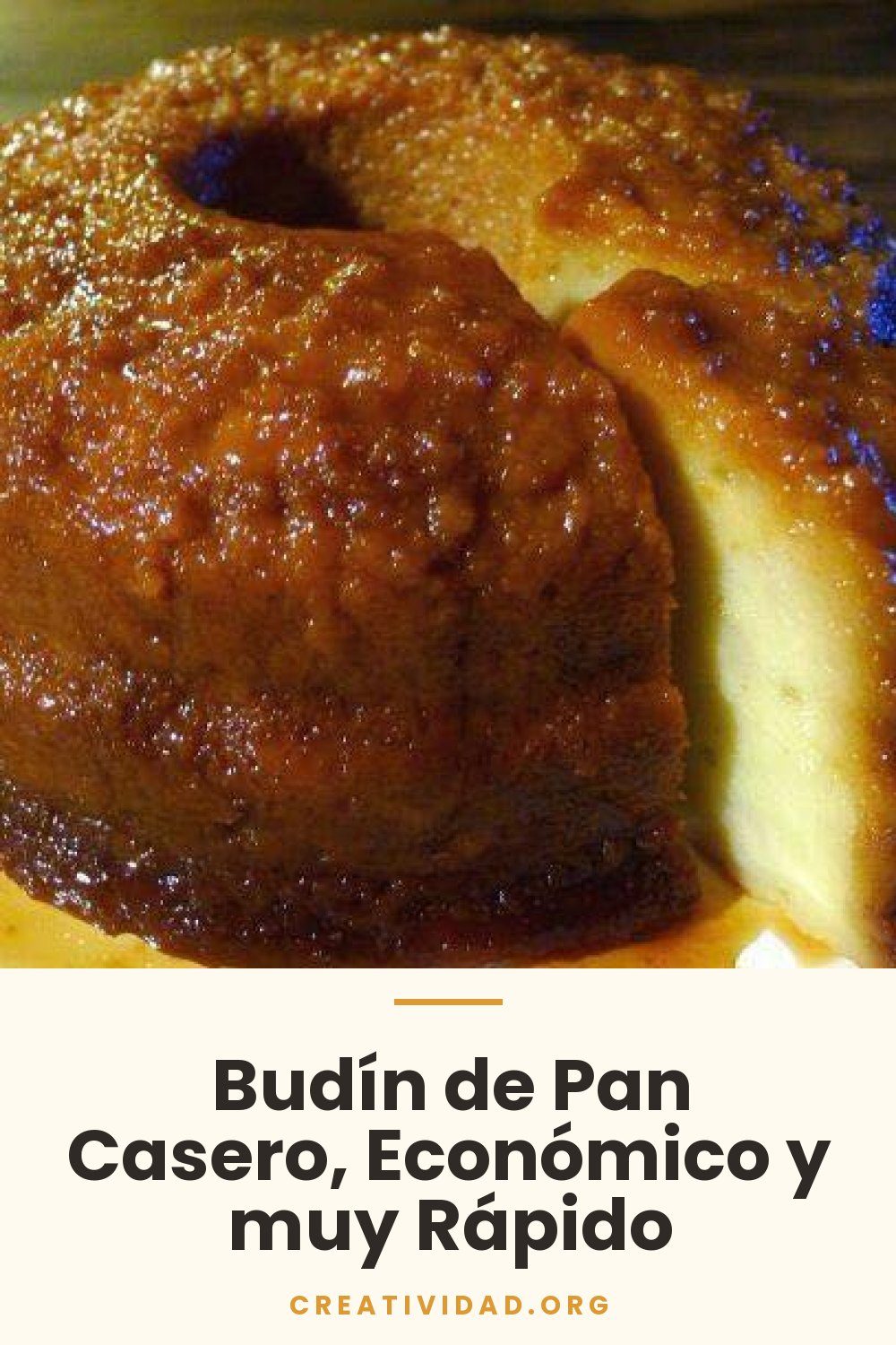 Budín de Pan Casero, Económico y muy Rápido