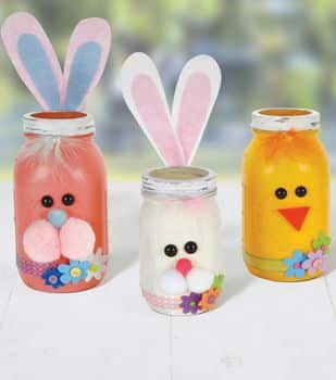 tarros de cristal decorados con conejos para pascua 3
