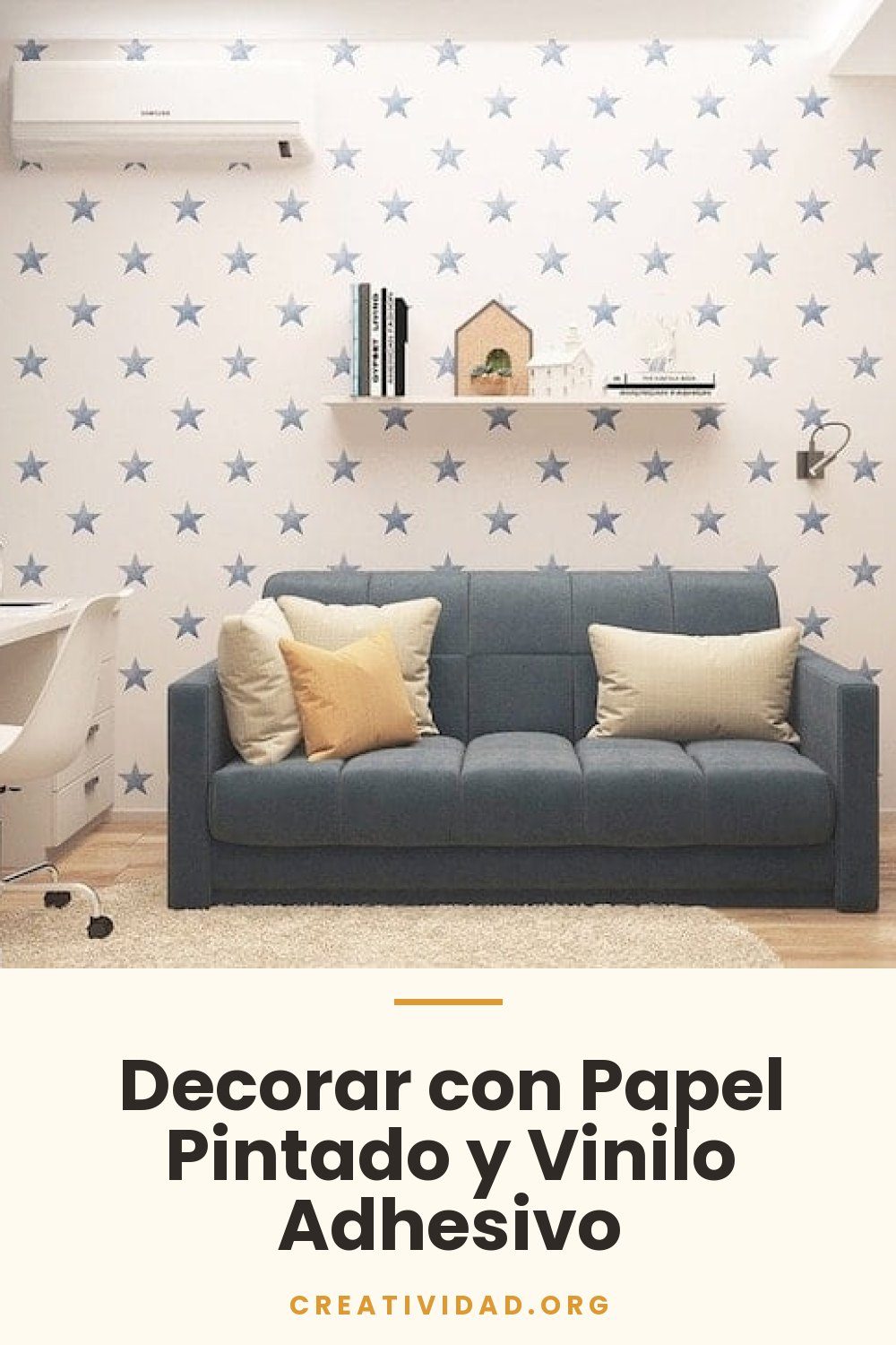 Decorar con Papel Pintado y Vinilo Adhesivo