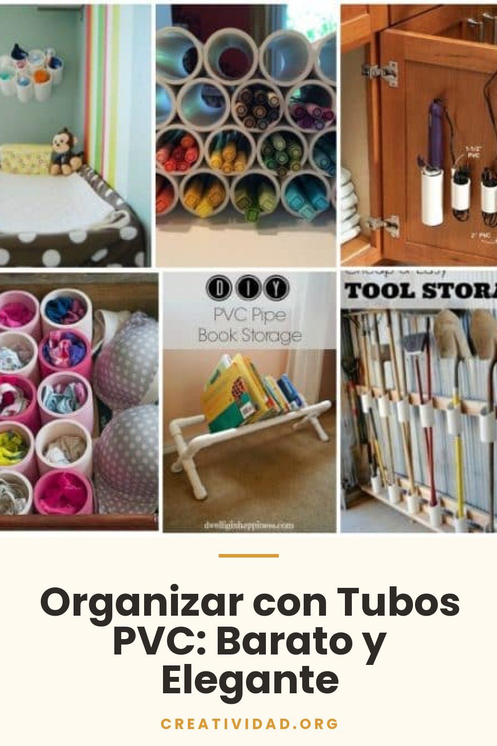 Organizar con Tubos PVC: Barato y Elegante
