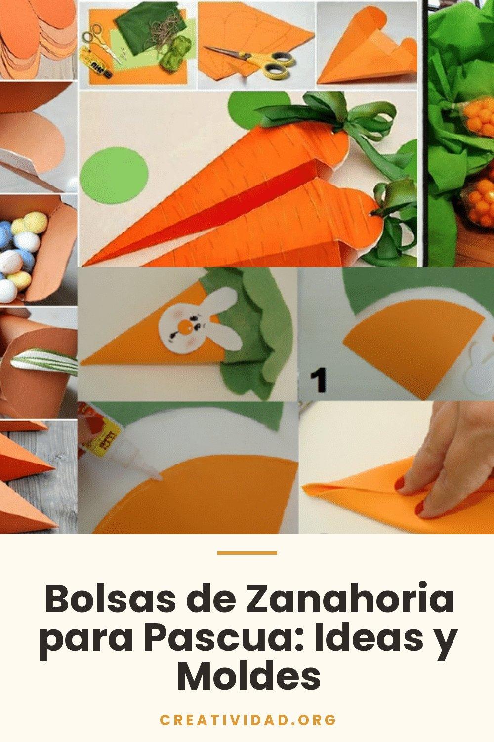 Bolsas de Zanahoria para Pascua: Ideas y Moldes